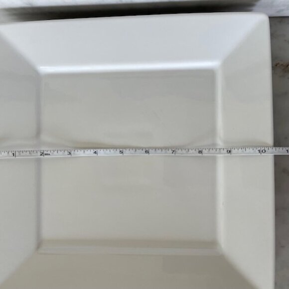 THRESHOLD Porcelain Square White Dinner Plate - Picture 13 of 14